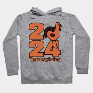 Thanksgiving 2024 Cute Turkey Hoodie